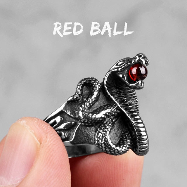 Cobra Snake Ring – Punk Rock Hip Hop Biker Gothic Statement for Alternative Styling variant image