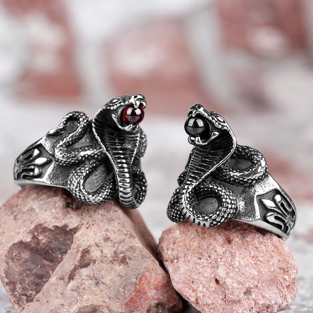 Cobra Snake Ring – Punk Rock Hip Hop Biker Gothic Statement for Alternative Styling product image
