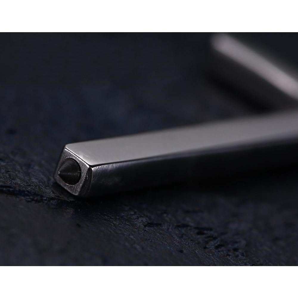 Cross Necklace – Stainless Steel Spike Pendant with Tungsten Tip Self Defense detail image - detail view 4