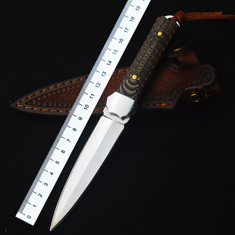 Damascus Fixed Blade Knife – Artisan with G10 Handle EDC for Everyday Utility, Collecting detail image - detail view 6