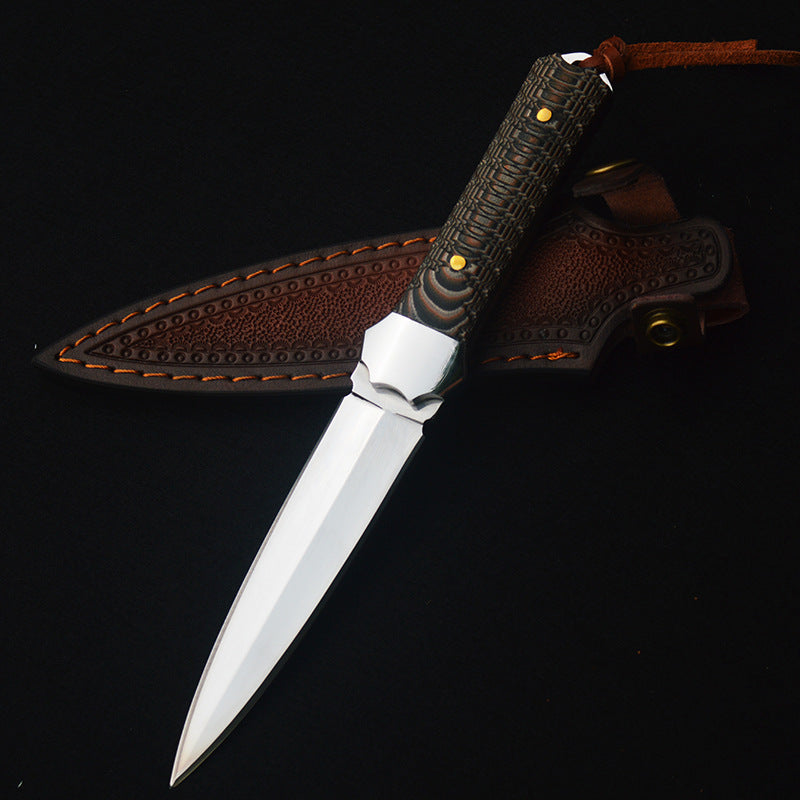 Damascus Fixed Blade Knife – Artisan with G10 Handle EDC for Everyday Utility, Collecting product image