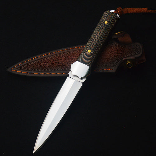 Damascus Fixed Blade Knife – Artisan with G10 Handle EDC for Everyday Utility, Collecting product image