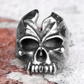 Devil Tooth Skull Ring – Busted Gothic Punk Biker for Alternative Styling, Collecting product image