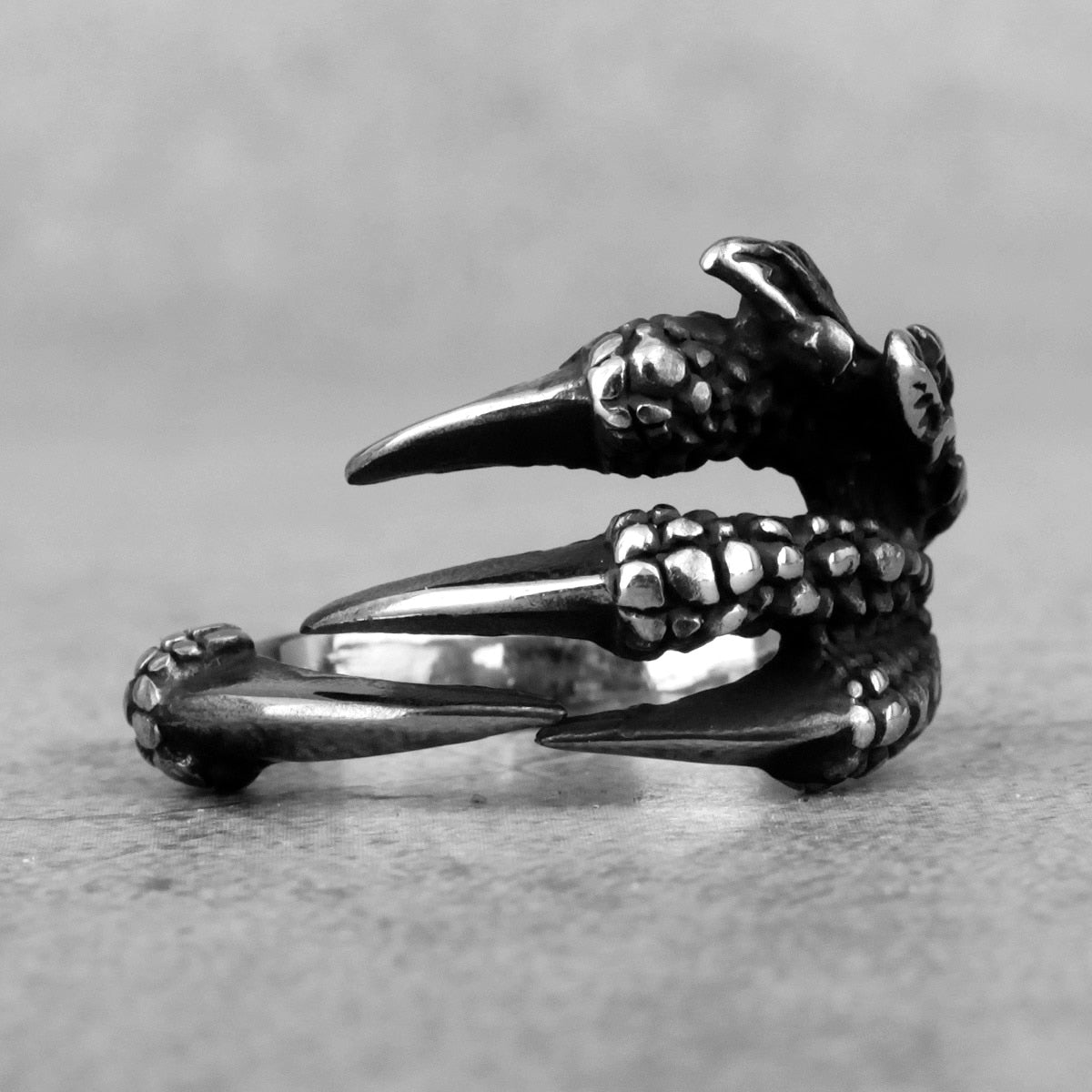 Dragon Claw Ring – Gothic Fantasy Punk Hip Hop Biker Statement detail image