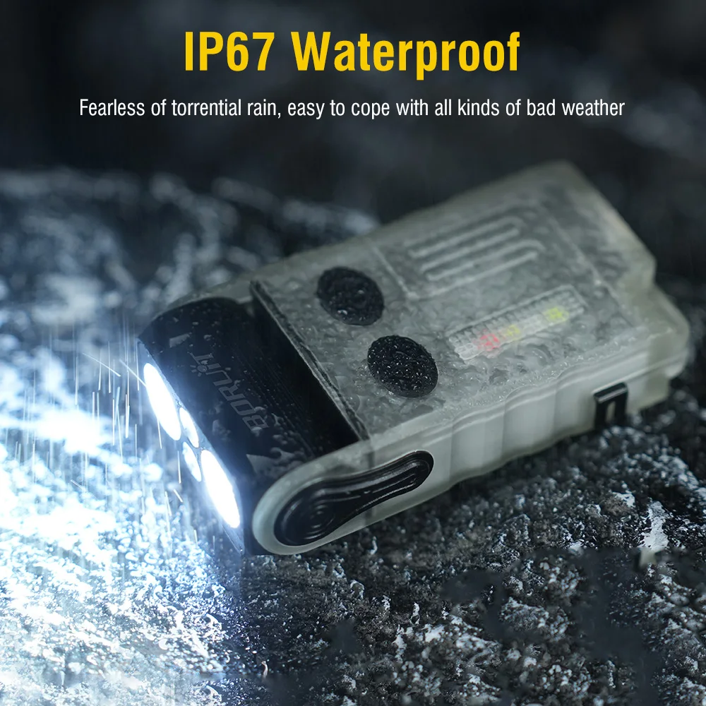 EDC Flashlight – 1200 Lumens Emergency Buzzer UV Red Light IP67 Waterproof Magnetic detail image - detail view 10