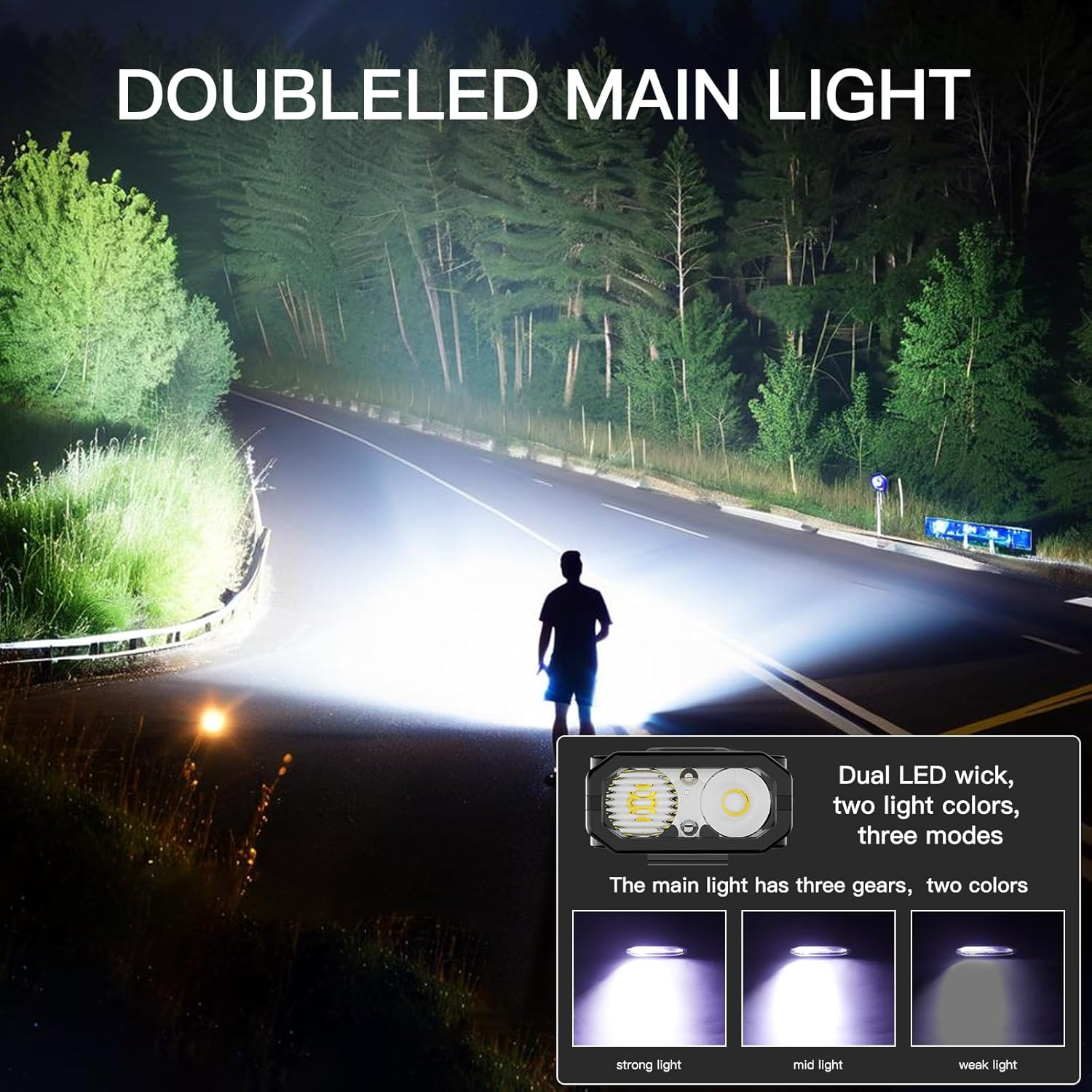 EDC Flashlight – NightGuard Tactical Edge Rechargeable with 1300 Lumen Flat detail image - detail view 5