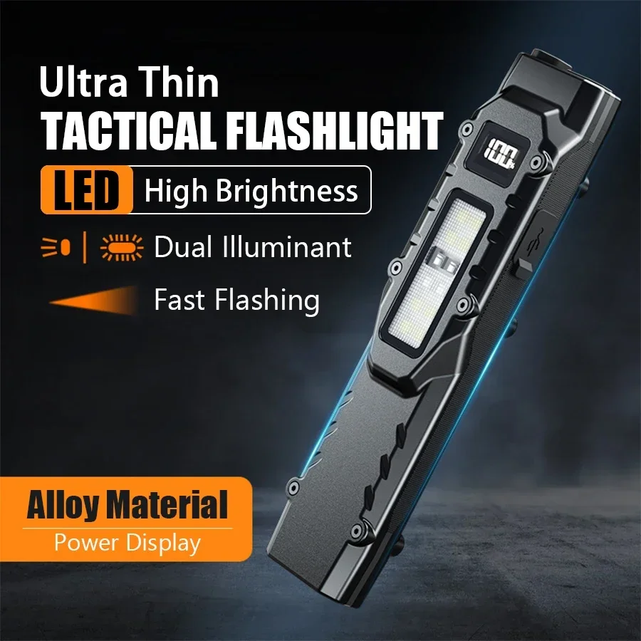 EDC Flashlight – NightGuard Tactical Edge Rechargeable with 1300 Lumen Flat product image