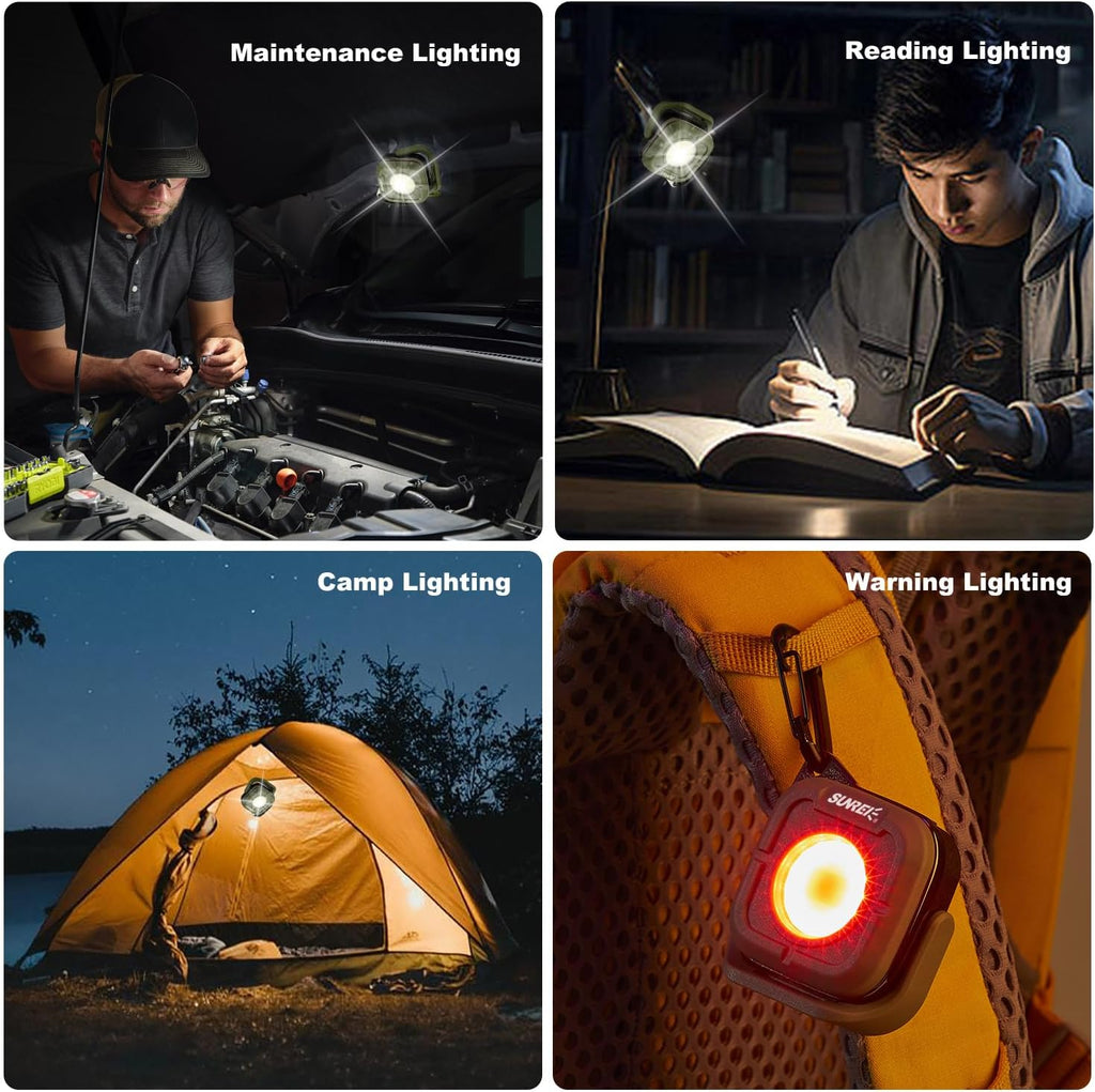 EDC Flashlight – RuggedCompass Keylight with 500LM Rotating Keychain with 4 Color Temps detail image - detail view 5