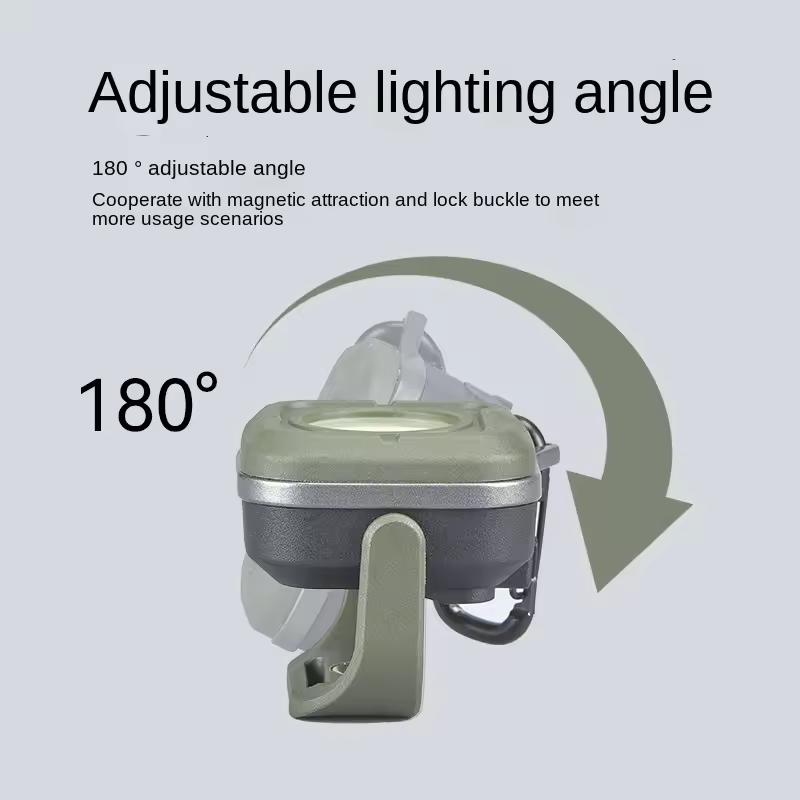 EDC Flashlight – RuggedCompass Keylight with 500LM Rotating Keychain with 4 Color Temps detail image - detail view 9