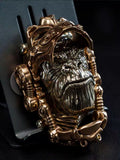 EDC Gadgets – Bronze Mechanical Gorilla Skull Mask with Interactive Art product image