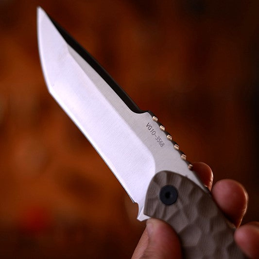 EDC Knife – TitanForge VG10 Heavy-Duty Tactical Camp for Everyday Utility, Collecting detail image - detail view 13