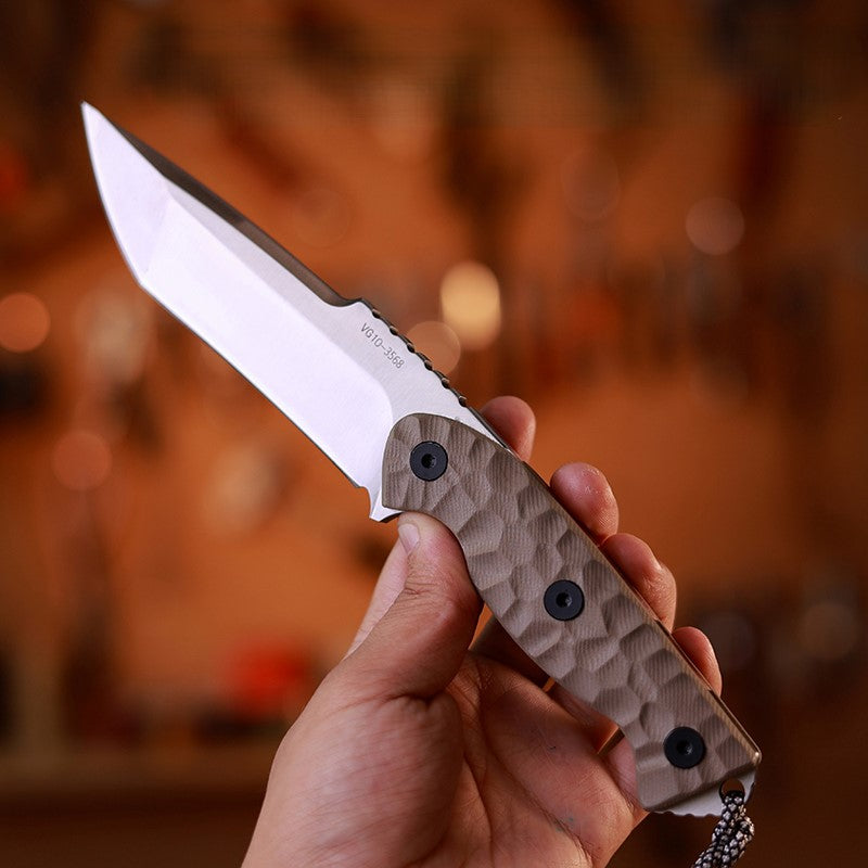 EDC Knife – TitanForge VG10 Heavy-Duty Tactical Camp for Everyday Utility, Collecting detail image - detail view 3