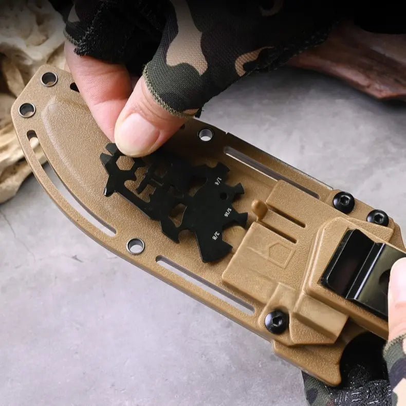 EDC Knife – TrailForge Multi-Tool Survival with Fire Starter & Tool Card Set detail image - detail view 5