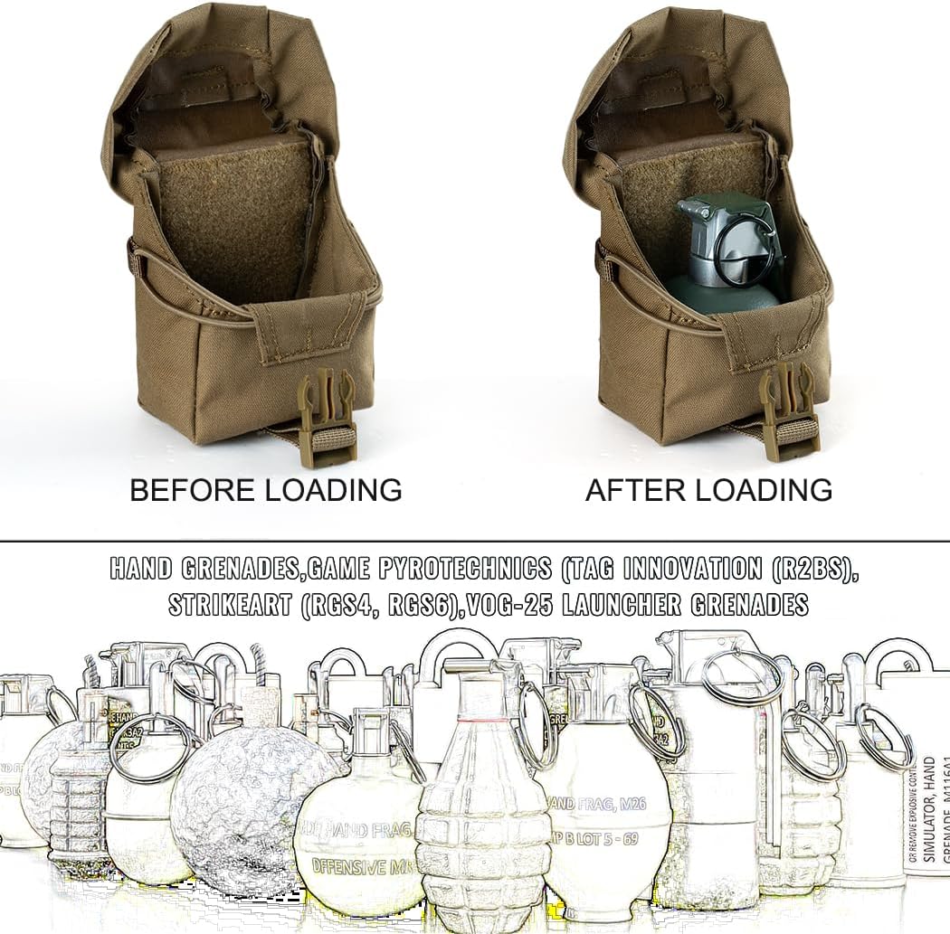 EDC Multi-Tool – QuadSecure Tactical Utility Pouch with MOLLE Compatible - Organizer detail image - detail view 4