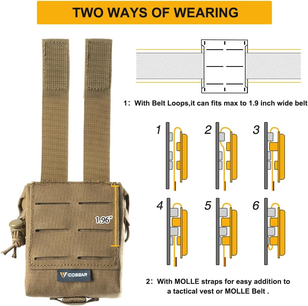 EDC Multi-Tool – QuadSecure Tactical Utility Pouch with MOLLE Compatible - Organizer detail image - detail view 5