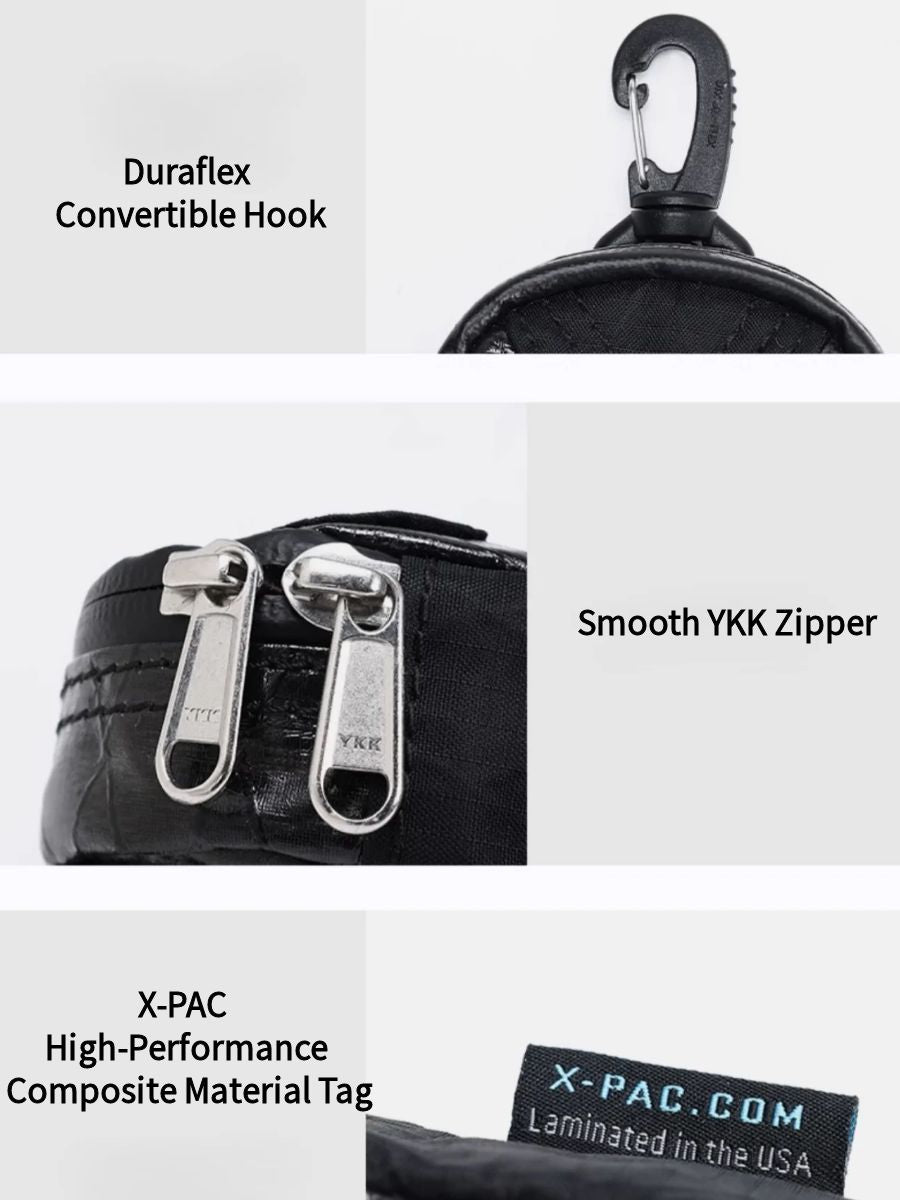 EDC Organizers – Owl Mini Pouch Multi-Functional with X-PAC Key & Coin Holder detail image - detail view 5