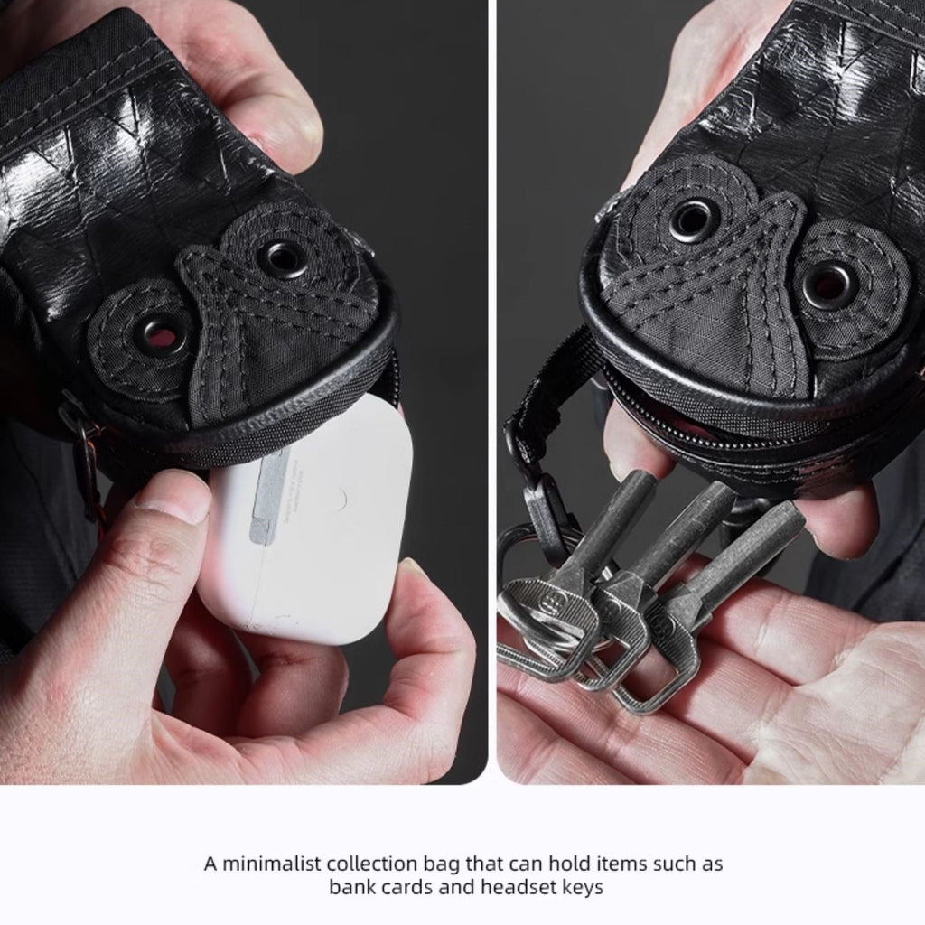 EDC Organizers – Owl Mini Pouch Multi-Functional with X-PAC Key & Coin Holder detail image - detail view 6