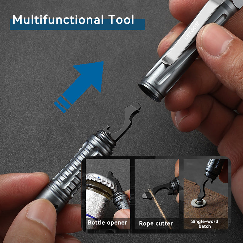 EDC Tactical Pen – USB Rechargeable Lighter Tungsten Tip Firestarter Self Defense detail image - detail view 6