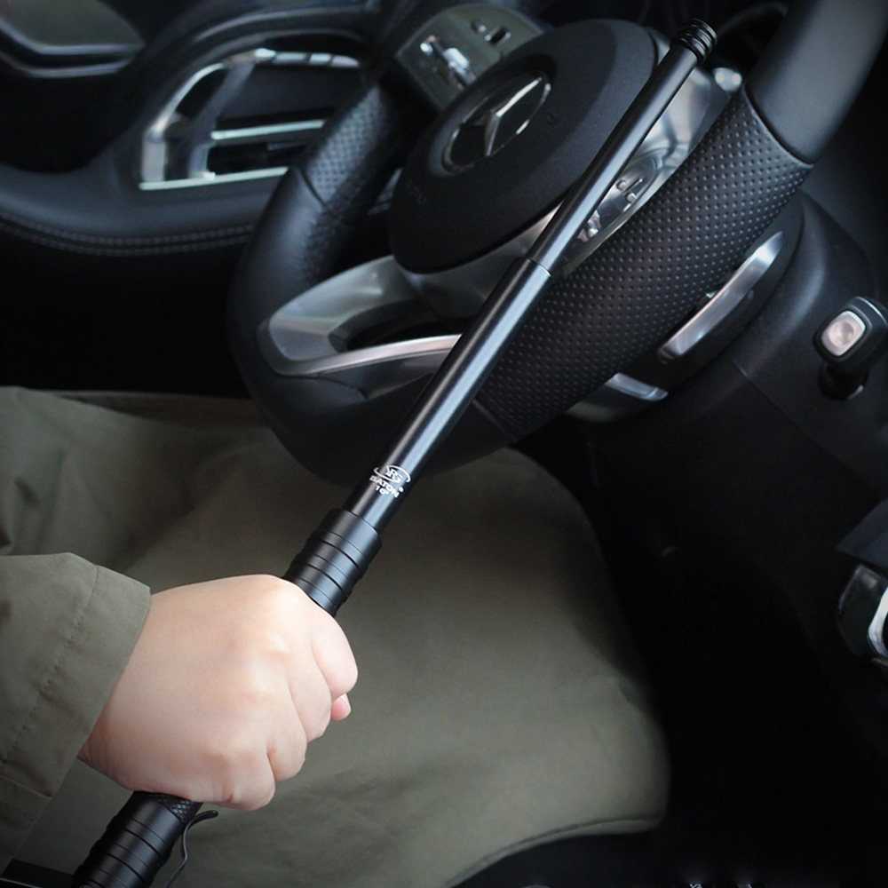Expandable Steel Baton – Telescopic Self-Defense for Desk Breaks, Collecting, And Tactile detail image - detail view 4