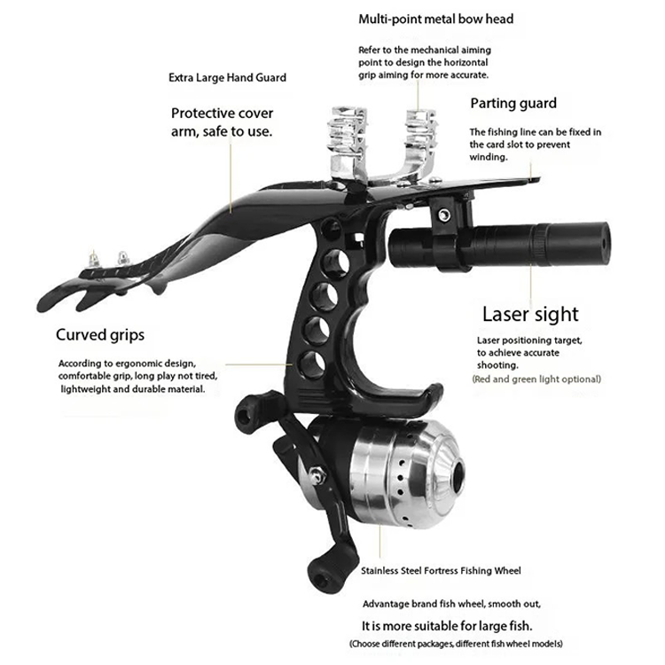 Fishing Slingshot – Adults with Angler Laser with Reel & Darts detail image - detail view 3
