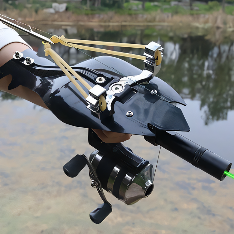 Fishing Slingshot – Adults with Angler Laser with Reel & Darts detail image - detail view 4