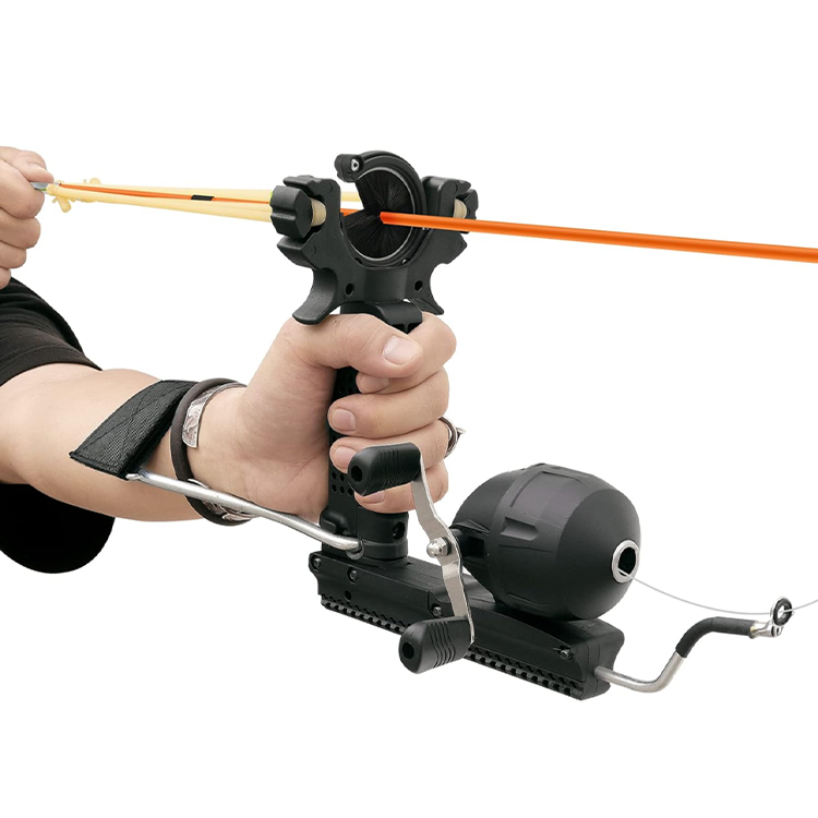 Fishing Slingshot – Adults with Wrist Brace Foldable Hunting with Reel & Arrows Kit product image