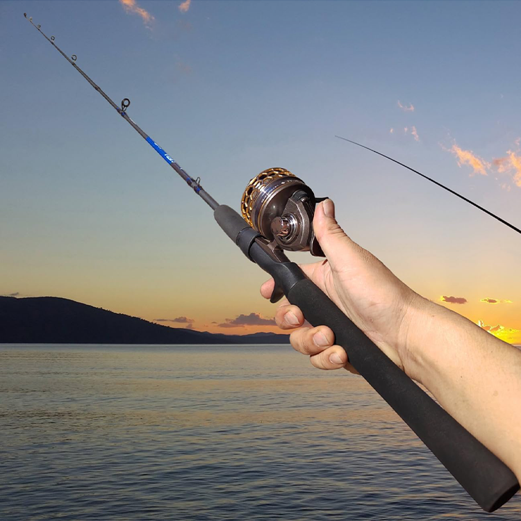 Fishing Slingshot – Reel with High Performance Aluminum Alloy Reel 3.9:1 Gear Ratio detail image - detail view 4