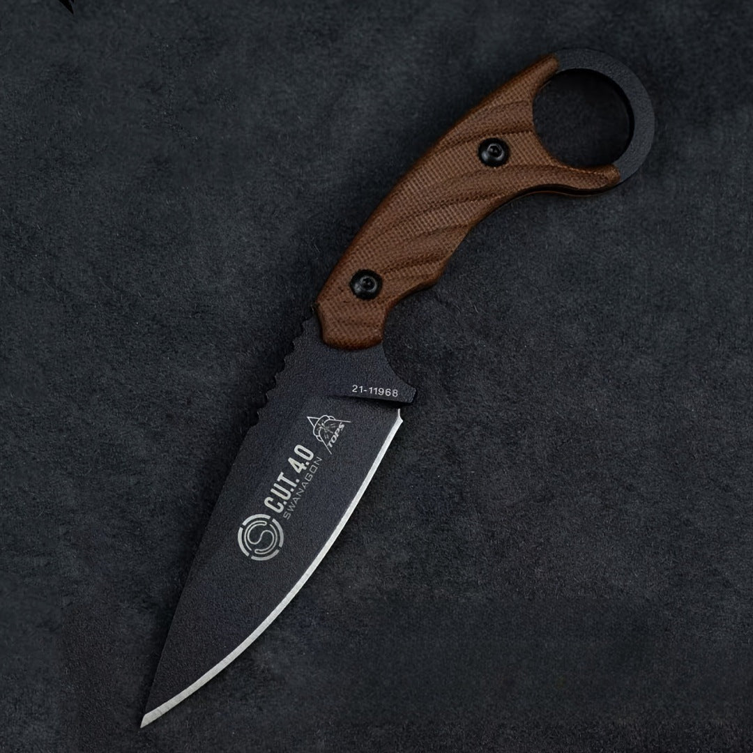 Fixed Blade Knife – AshRidge 1095 High Carbon with EDC Tactical detail image - detail view 11