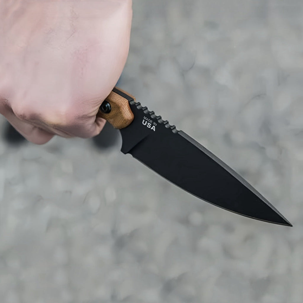 Fixed Blade Knife – AshRidge 1095 High Carbon with EDC Tactical detail image - detail view 5