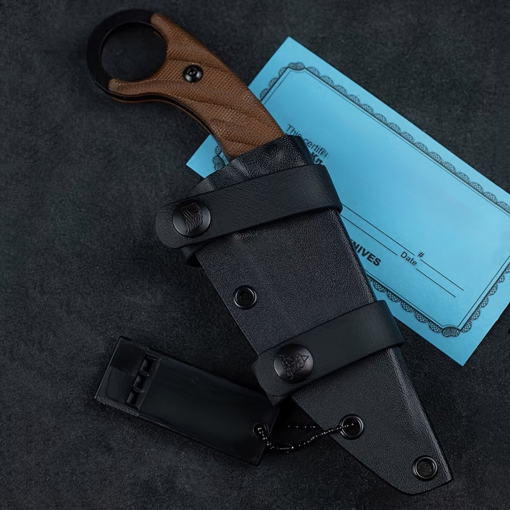 Fixed Blade Knife – AshRidge 1095 High Carbon with EDC Tactical detail image - detail view 6