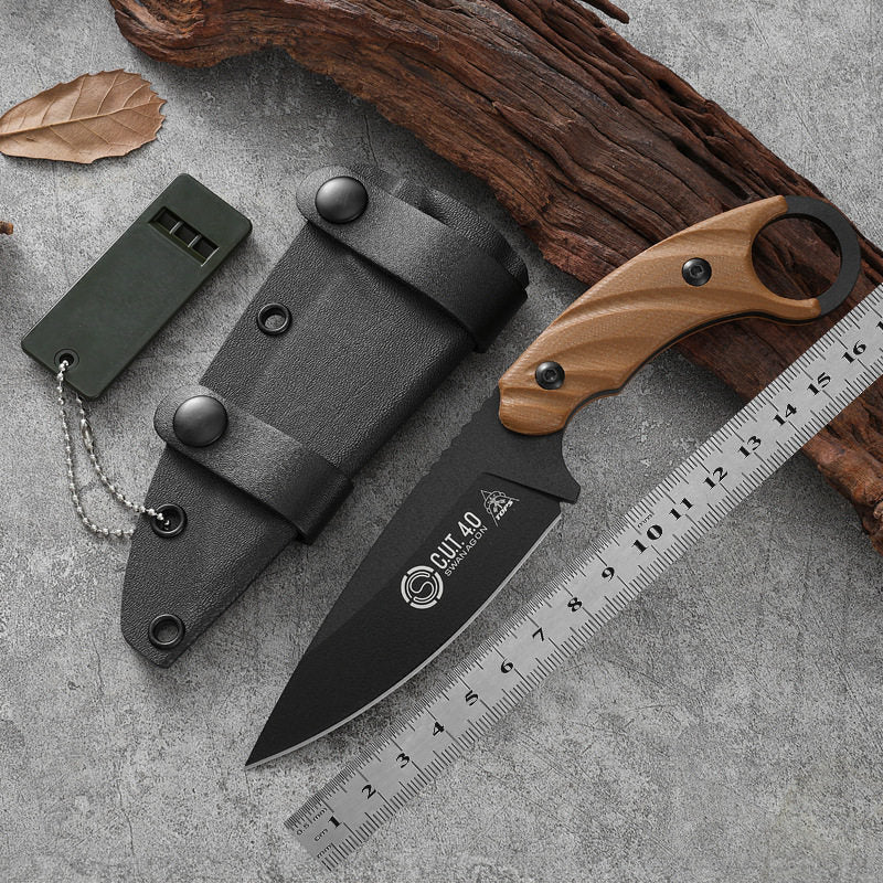 Fixed Blade Knife – AshRidge 1095 High Carbon with EDC Tactical detail image - detail view 7