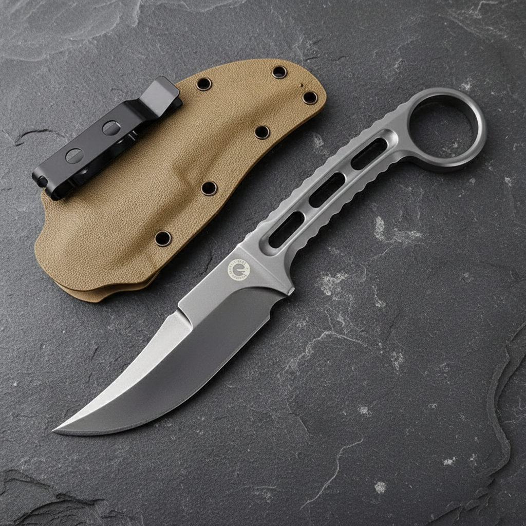 Fixed Blade Knife – Assassin AUS-10 Full Tang with EDC Outdoor detail image - detail view 3