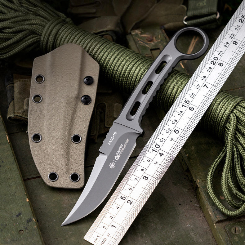Fixed Blade Knife – Assassin AUS-10 Full Tang with EDC Outdoor detail image - detail view 5