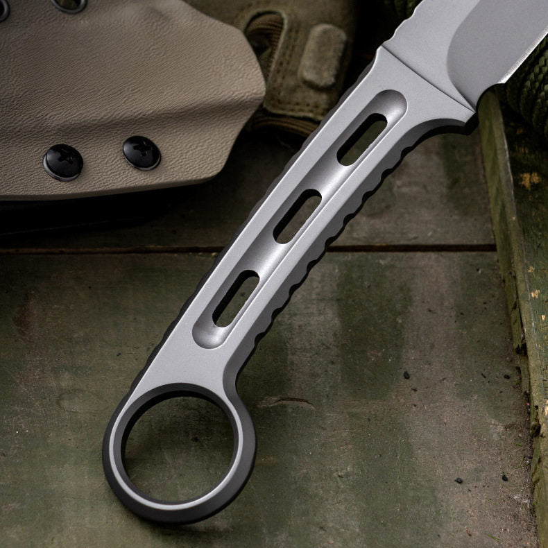 Fixed Blade Knife – Assassin AUS-10 Full Tang with EDC Outdoor detail image - detail view 6