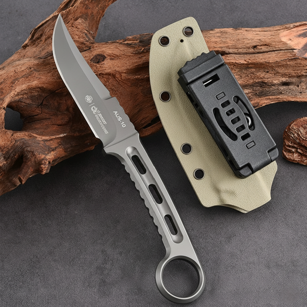 Fixed Blade Knife – Assassin AUS-10 Full Tang with EDC Outdoor product image