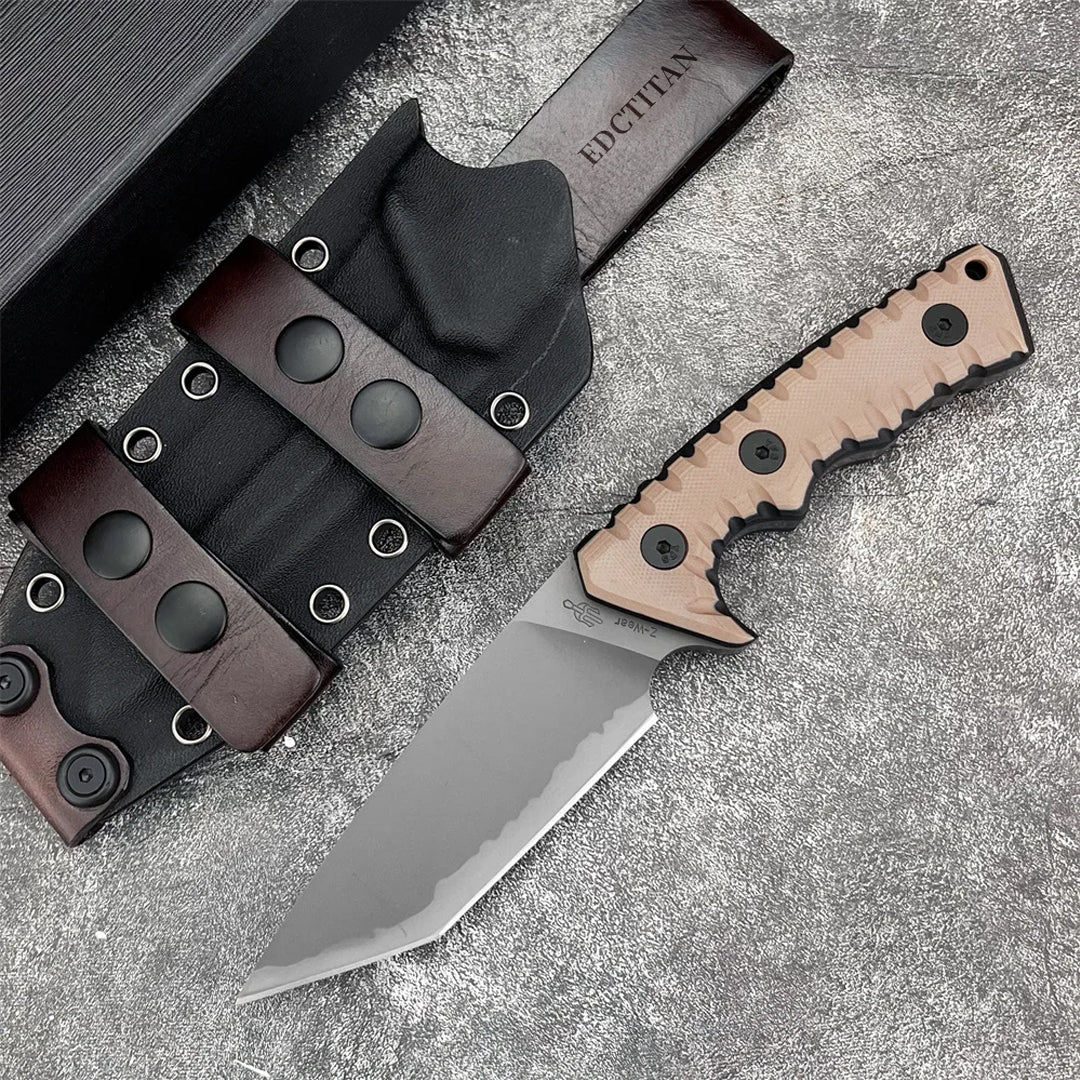 Fixed Blade Knife – Camping G10 Handle Custom Engraving Hunting Survival Tactical EDC detail image - detail view 12