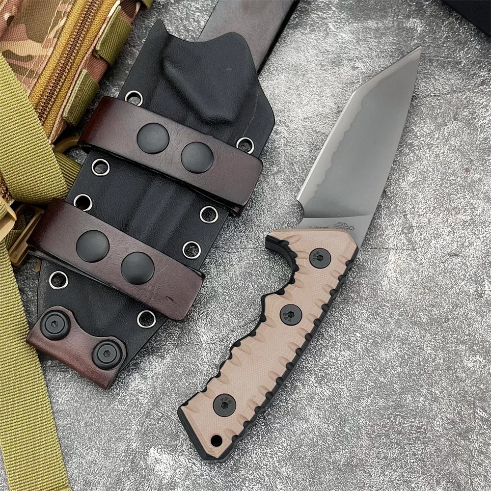 Fixed Blade Knife – Camping G10 Handle Custom Engraving Hunting Survival Tactical EDC detail image - detail view 4