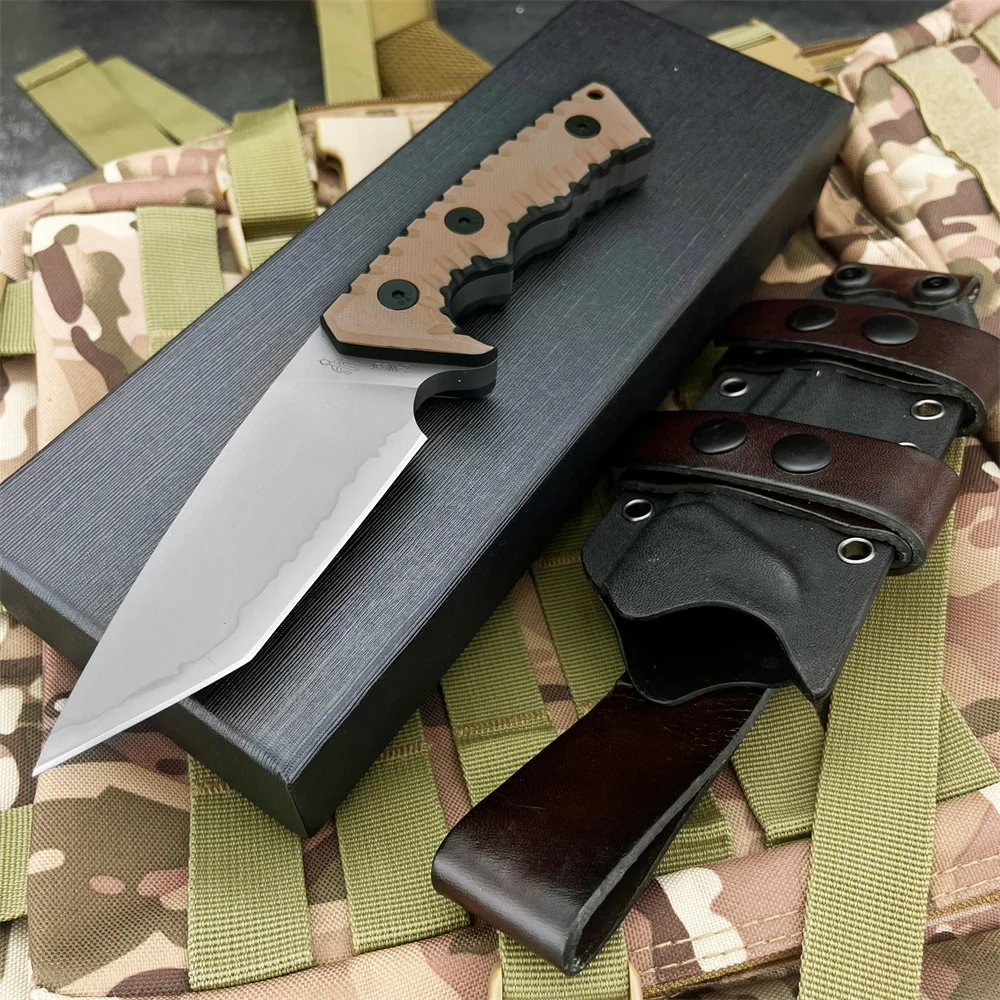 Fixed Blade Knife – Camping G10 Handle Custom Engraving Hunting Survival Tactical EDC detail image - detail view 6