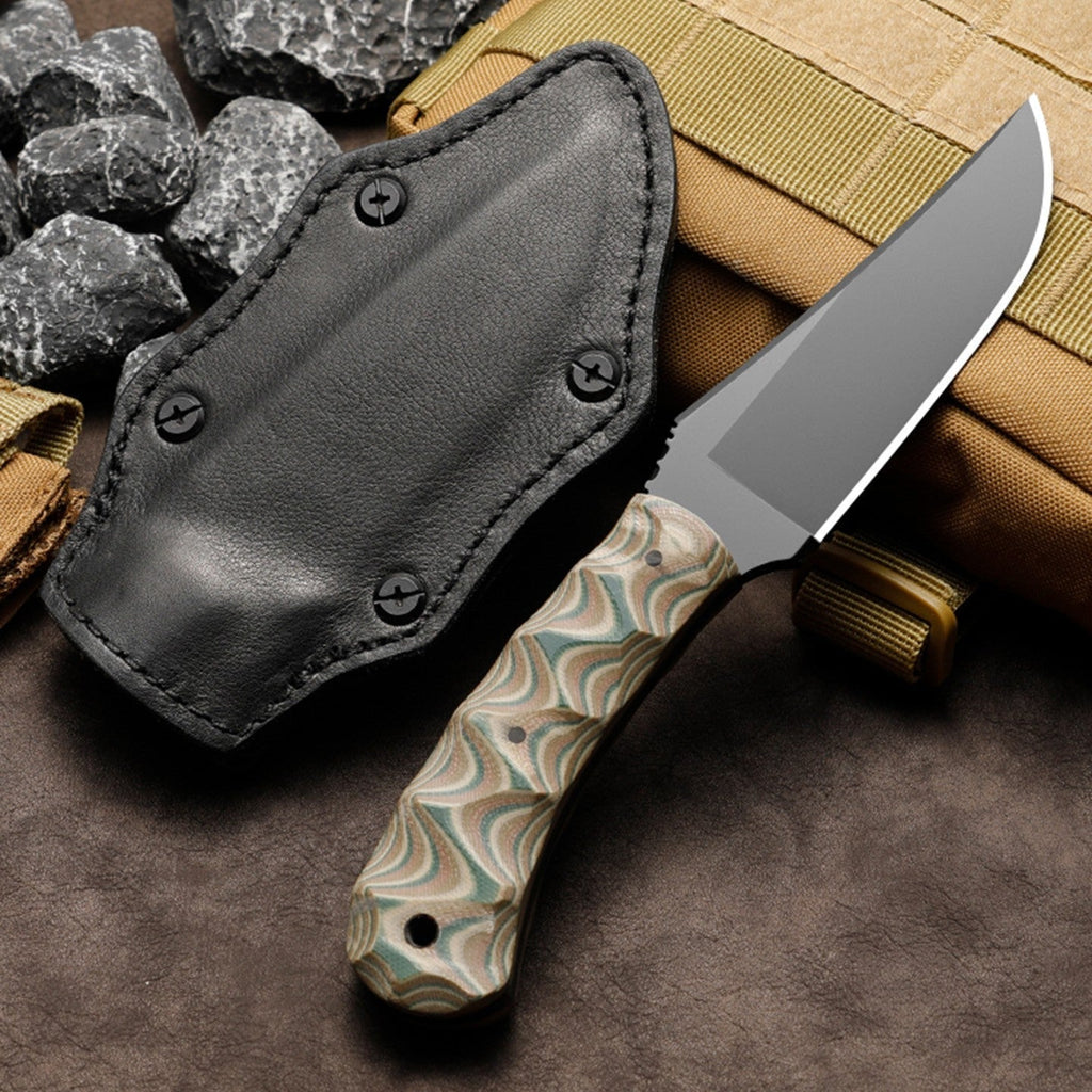 Fixed Blade Knife – IronClad 80CRV2 Tactical with Full-Tang 5mm with G10 Handle Survival detail image