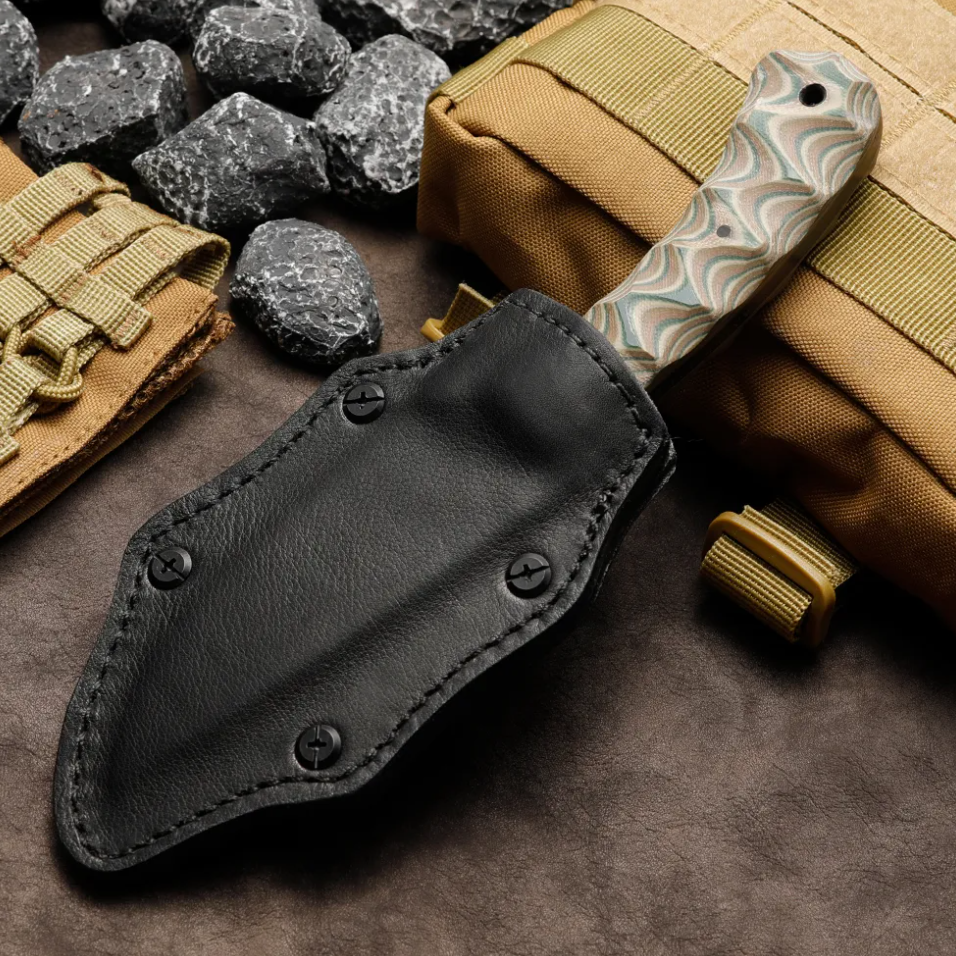 Fixed Blade Knife – IronClad 80CRV2 Tactical with Full-Tang 5mm with G10 Handle Survival detail image - detail view 6