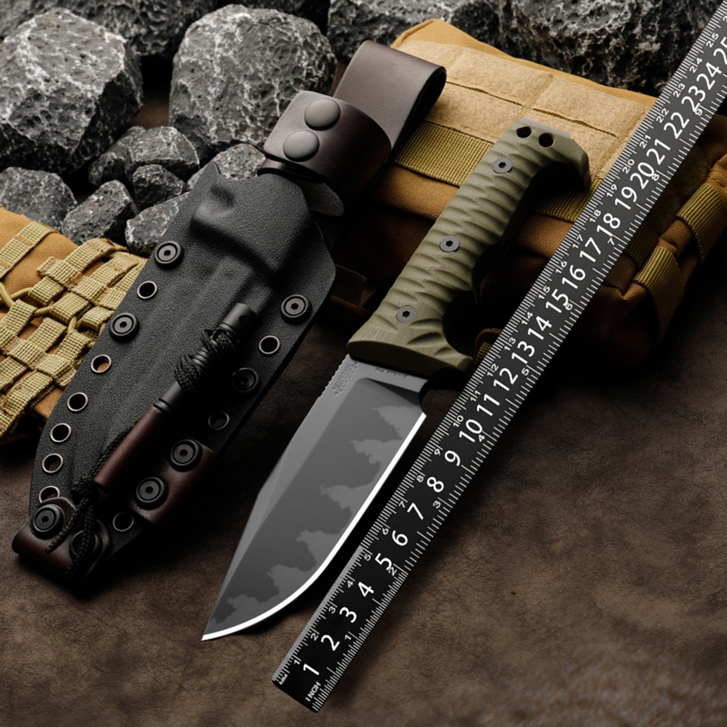 Fixed Blade Knife – IronClad DC53 Tactical with 7mm Full-Tang with G10 Handle Survival detail image - detail view 4