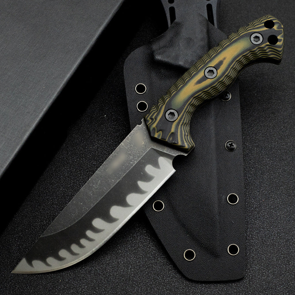 Fixed Blade Knife – M26 Straight with Wave-Pattern with G10 Handle & Kydex Sheath Tactical product image