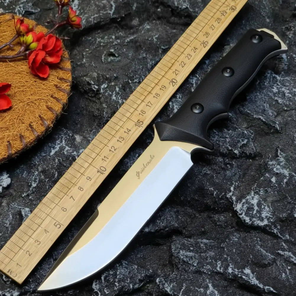 Fixed Blade Knife – Roadblock Overbuilt D2 Survival with 6mm Thick Tactical detail image