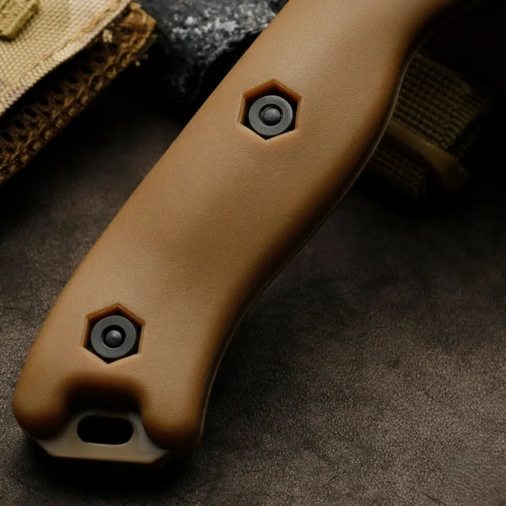 Fixed Blade Knife – Vanguard Heavy-Duty with 5mm Thick Tactical with Polymer Grip & Sheath detail image - detail view 5