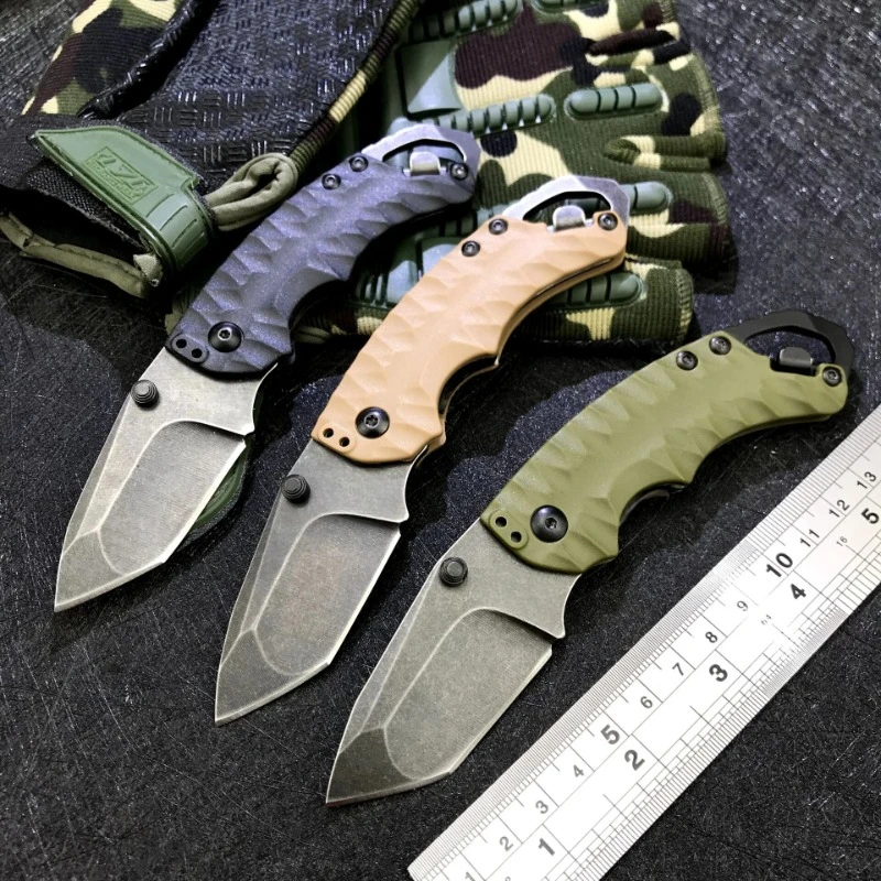 Folding Knife – Kershaw 8750 Pocket with 8Cr13MoV Tanto Blade with Dual Thumbstuds EDC detail image - detail view 12