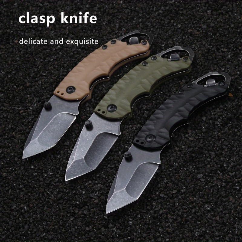 Folding Knife – Kershaw 8750 Pocket with 8Cr13MoV Tanto Blade with Dual Thumbstuds EDC detail image