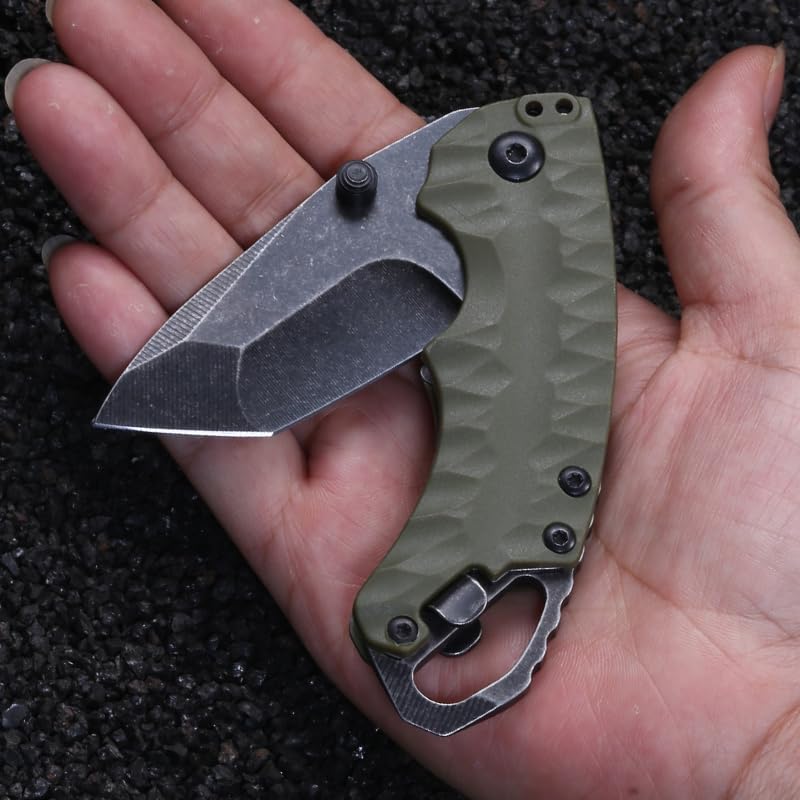Folding Knife – Kershaw 8750 Pocket with 8Cr13MoV Tanto Blade with Dual Thumbstuds EDC detail image - detail view 4