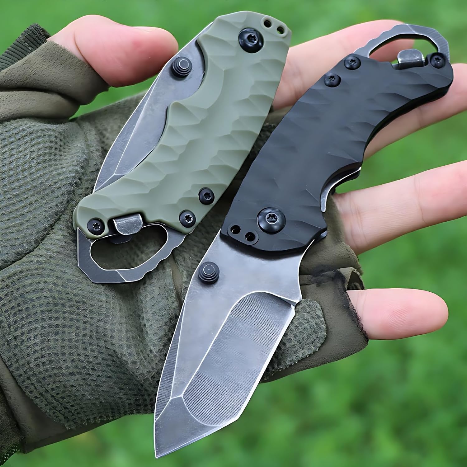 Folding Knife – Kershaw 8750 Pocket with 8Cr13MoV Tanto Blade with Dual Thumbstuds EDC detail image - detail view 7