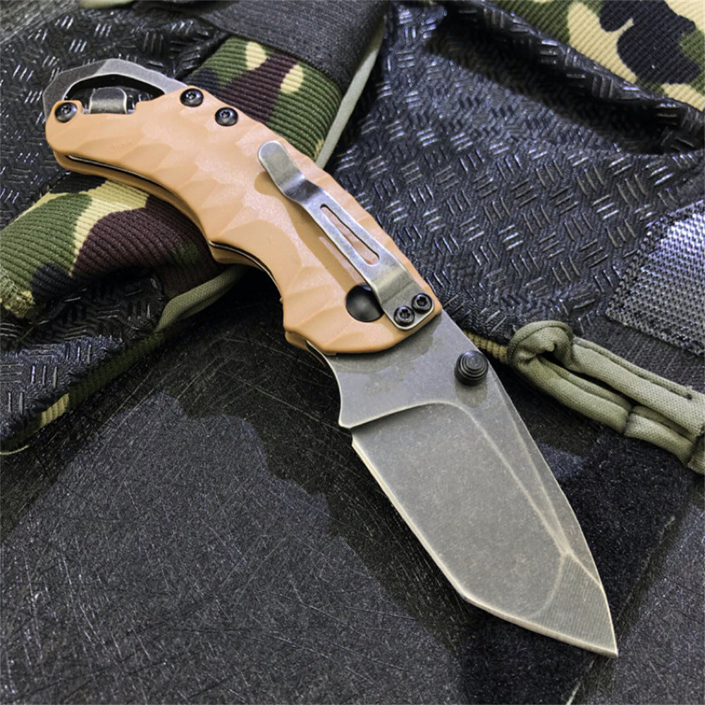 Folding Knife – Kershaw 8750 Pocket with 8Cr13MoV Tanto Blade with Dual Thumbstuds EDC variant image - product view 16