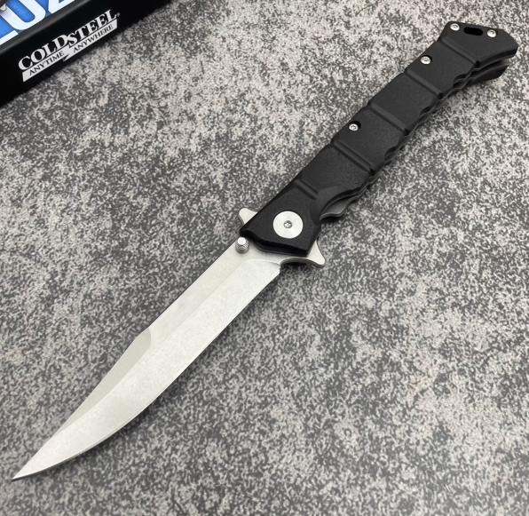 Folding Knife – Large Clip Point GFN Handle Spring Lock Tactical Military EDC detail image - detail view 6